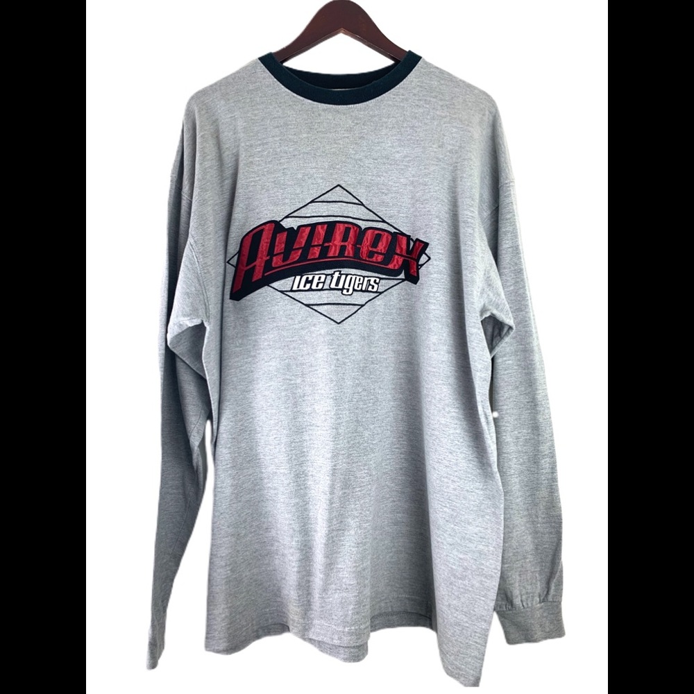Vintage Avirex Ice Tigers Long Sleeve Tee XL